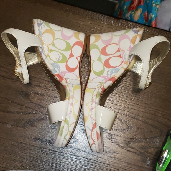 Coach Klara Multicolor Sign C Platform Sandal 7 - Picture 5 of 9